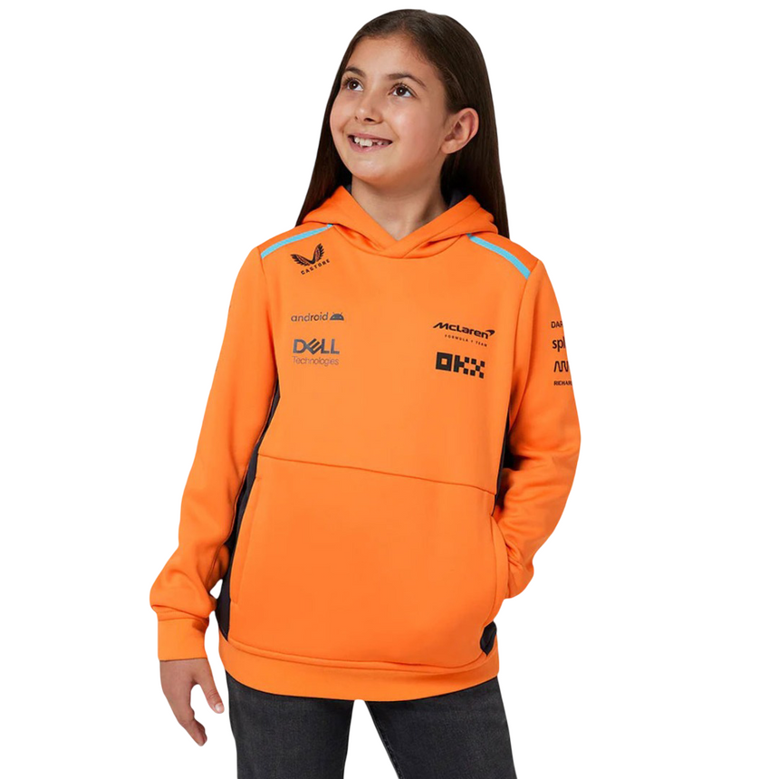 McLaren F1 Team Kids Papaya Orange Hooded Sweatshirt