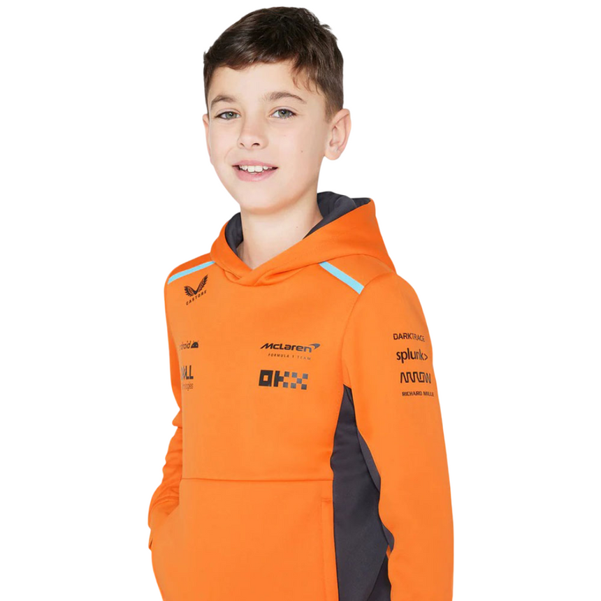McLaren F1 Team Kids Papaya Orange Hooded Sweatshirt