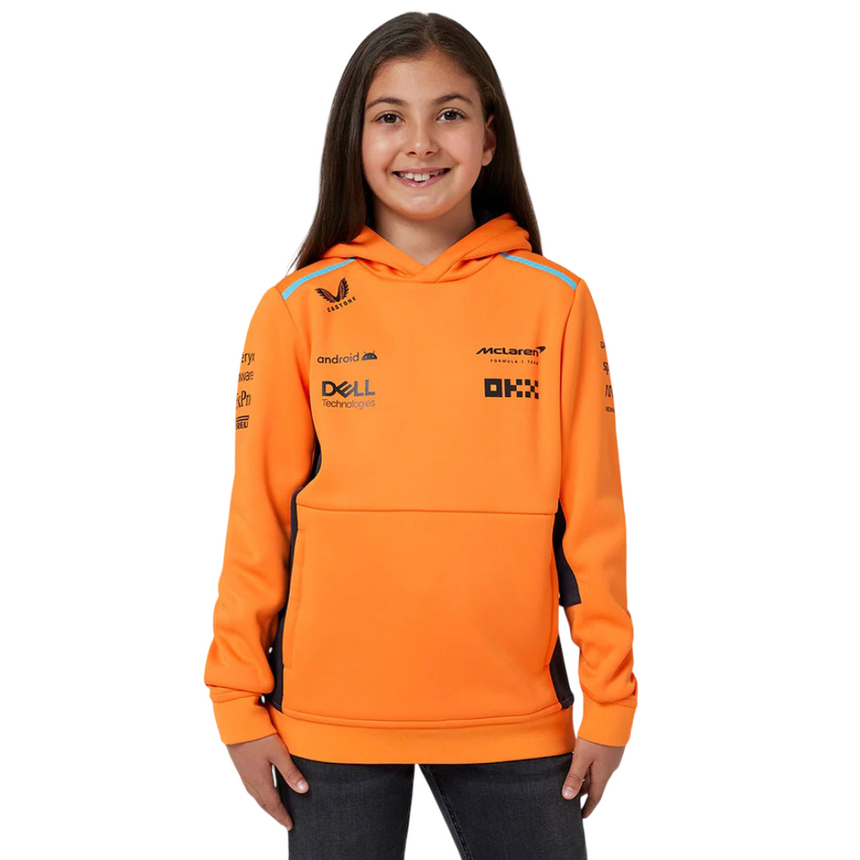 McLaren F1 Team Kids Papaya Orange Hooded Sweatshirt