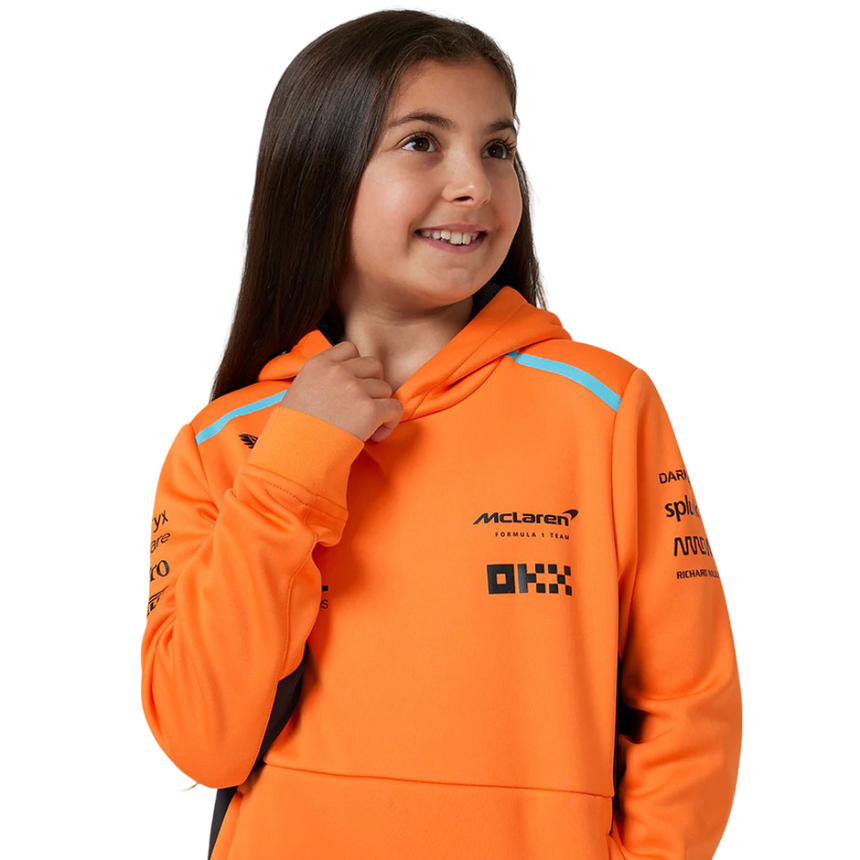 McLaren F1 Team Kids Papaya Orange Hooded Sweatshirt