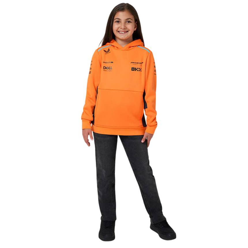 McLaren F1 Team Kids Papaya Orange Hooded Sweatshirt