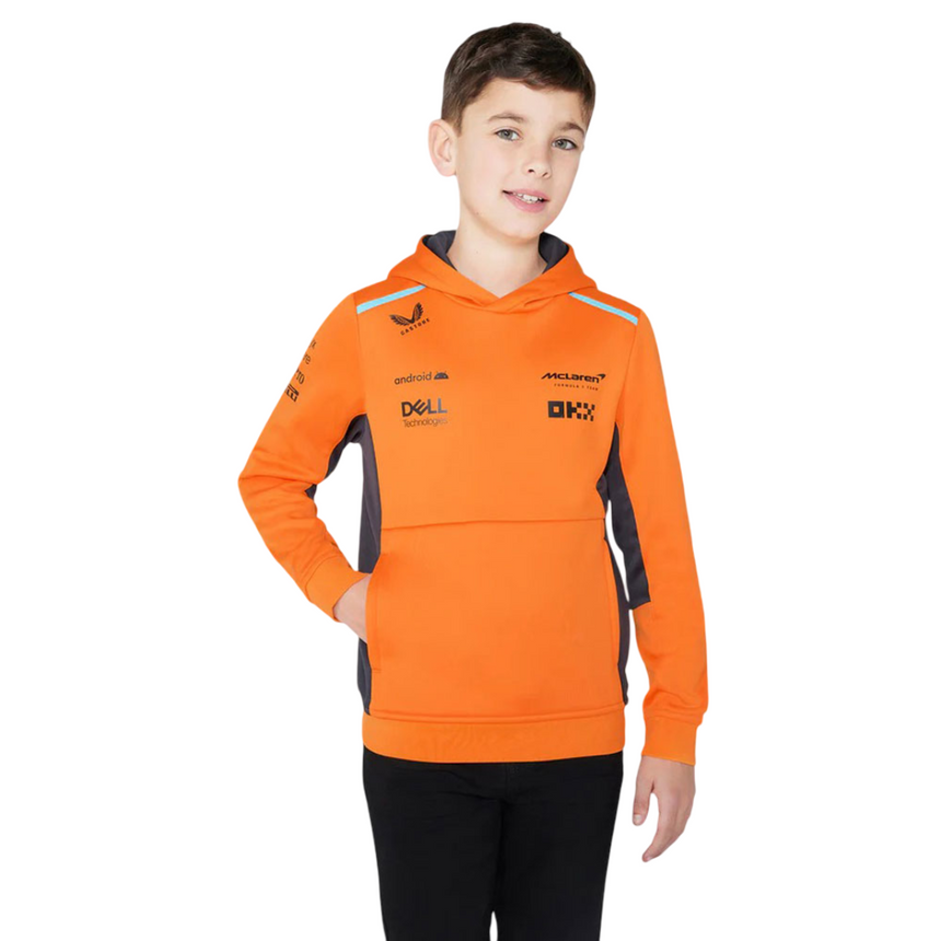 McLaren F1 Team Kids Papaya Orange Hooded Sweatshirt