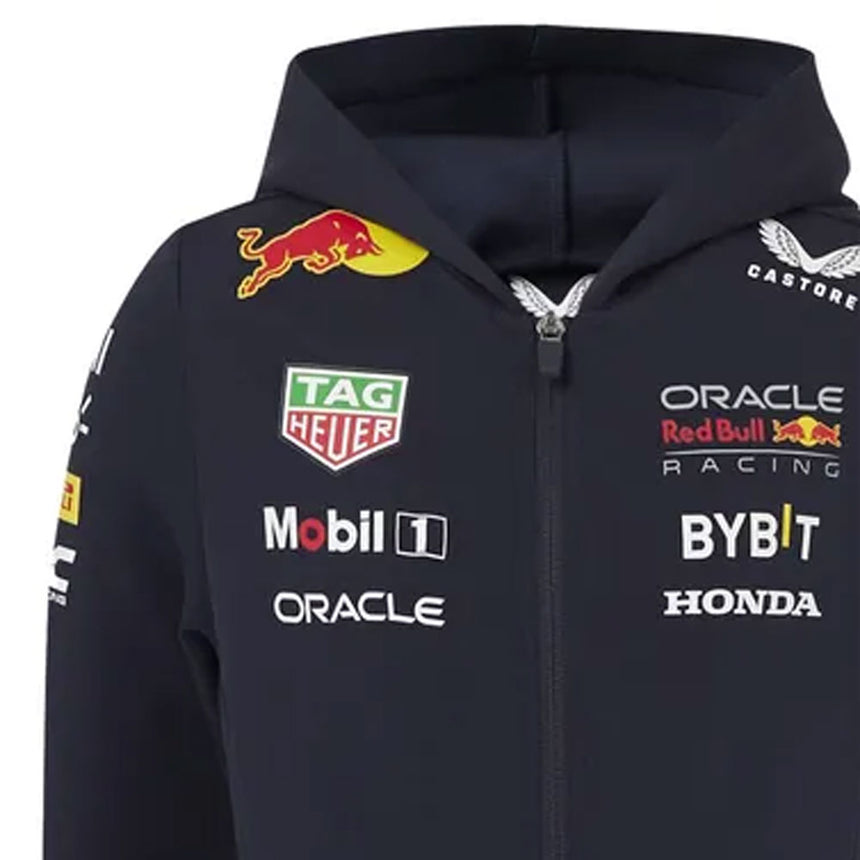 Oracle Red Bull Racing F1 Team Kids Full Zip Hoodie Night Sky