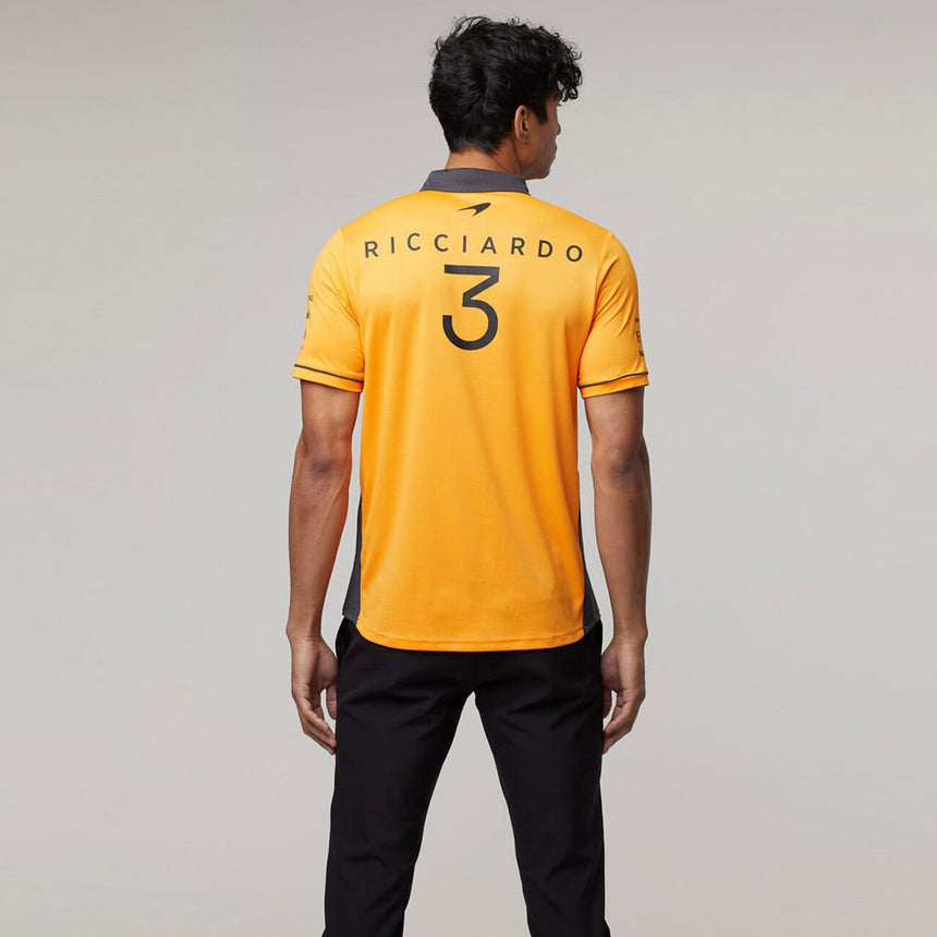 McLaren F1 Team 2022 Daniel Ricciardo Papaya Drivers Polo Tee Shirt