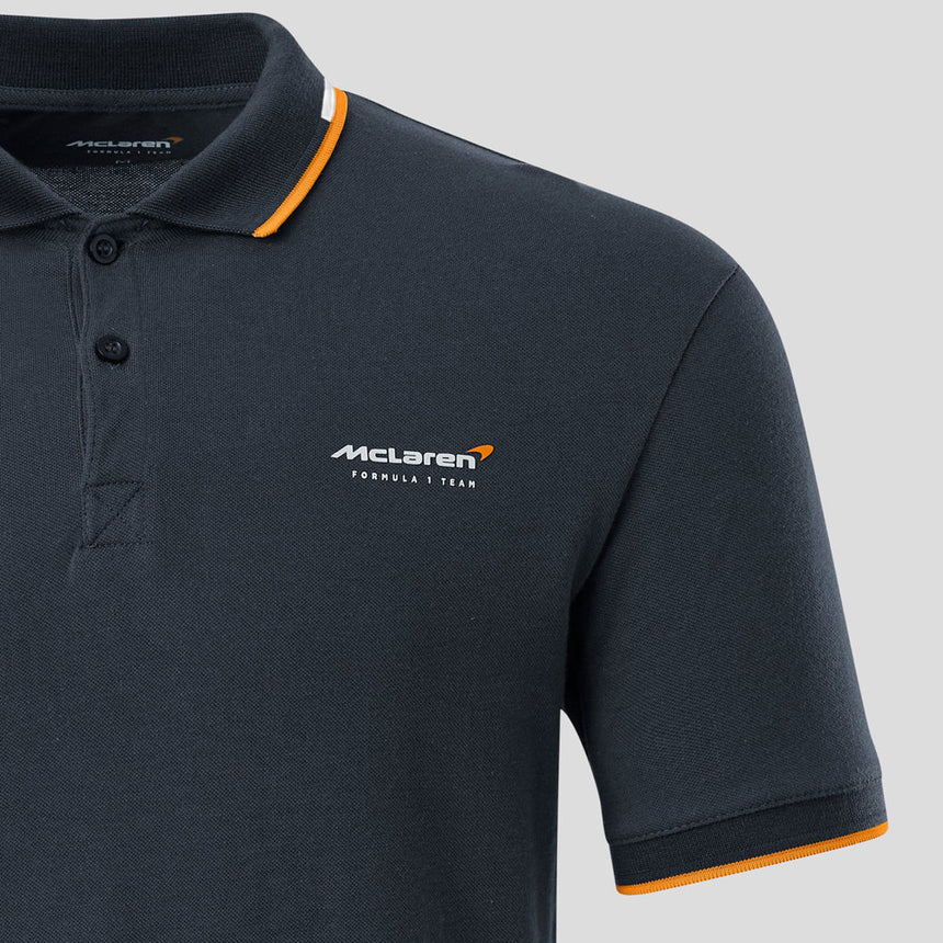 McLaren F1 Team Core Essentials Phantom Grey Polo Tee Shirt