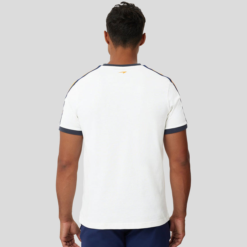 Mclaren Gulf F1 Creme Ringer Taper Tee Shirt