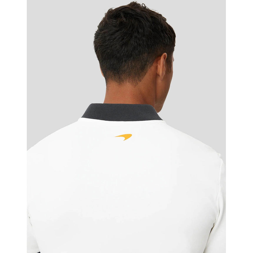 Mclaren Gulf F1 Team Snow White & Phantom Grey Polo Tee Shirt