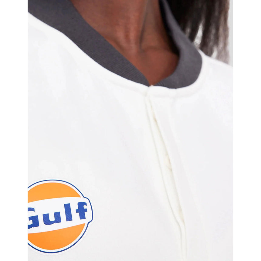 Mclaren Gulf F1 Team Snow White & Phantom Grey Polo Tee Shirt