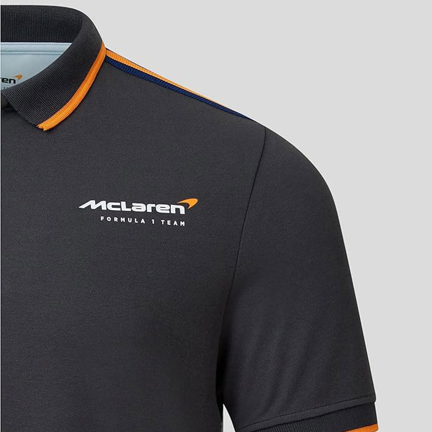 Mclaren Gulf F1 Team Grey Polo Shirt