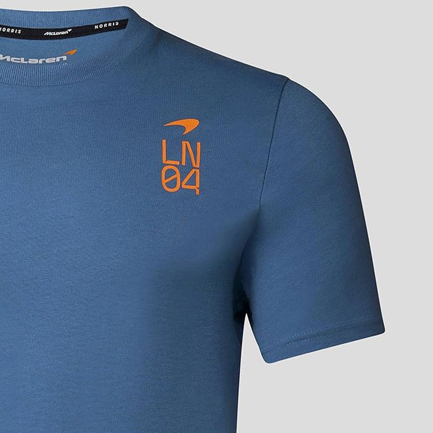 Mclaren F1 Lando Norris LN04 Blue Tee Shirt