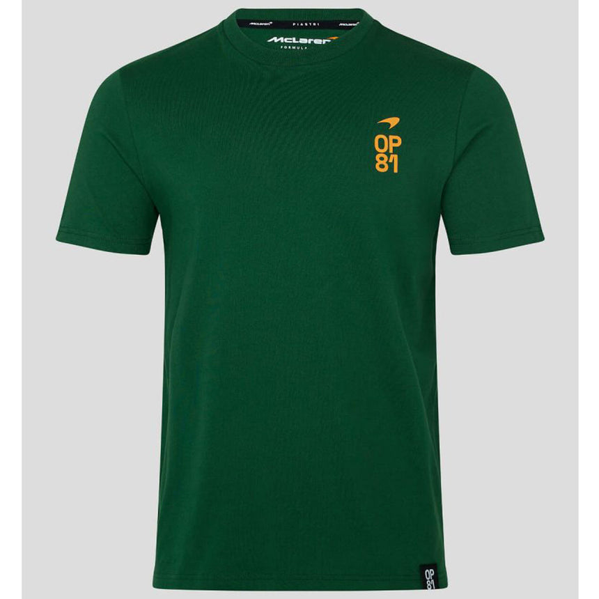 Mclaren F1 Team Oscar Piastri OP81 Green Tee Shirt