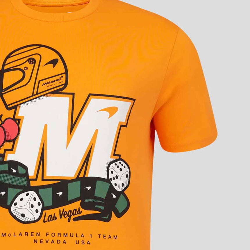 McLaren F1 Team Las Vegas Special Edition Papaya Orange Tee Shirt