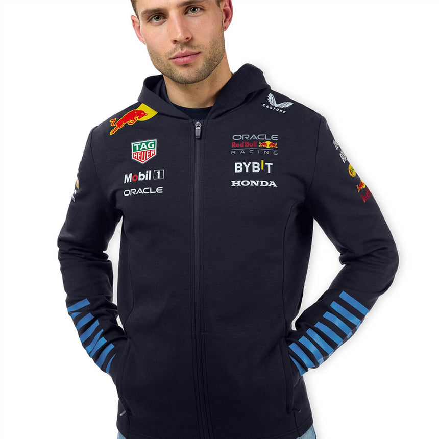 Oracle Red Bull Racing F1 Team Night Sky Blue Full Zip Hoodie