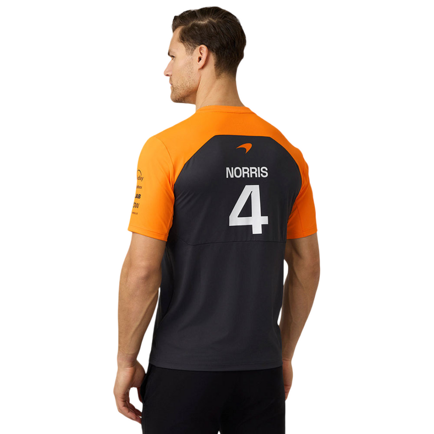 McLaren F1 Team Set Up T-Shirt Lando Norris #4 Phantom/Autumn Glory