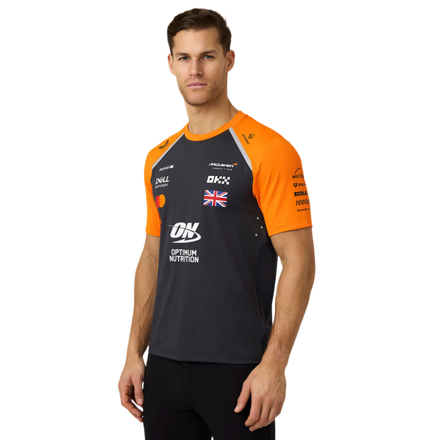 McLaren F1 Team Set Up T-Shirt Lando Norris #4 Phantom/Autumn Glory