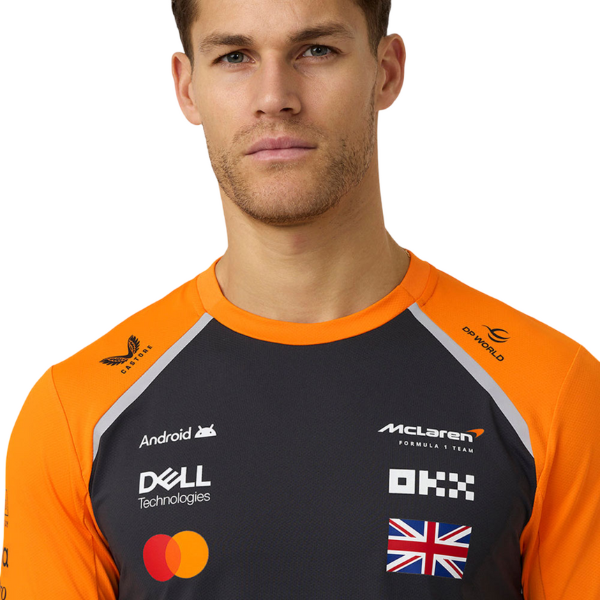 McLaren F1 Team Set Up T-Shirt Lando Norris #4 Phantom/Autumn Glory