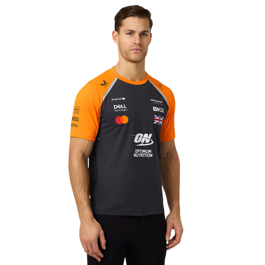 McLaren F1 Team Set Up T-Shirt Lando Norris #4 Phantom/Autumn Glory