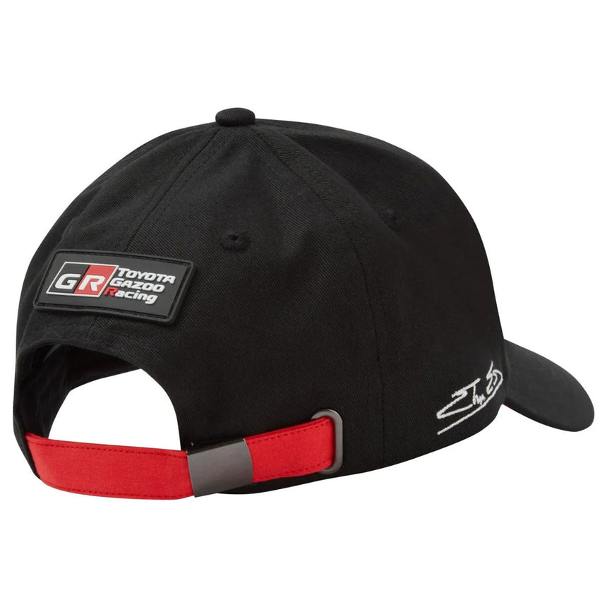 Toyota Gazoo Racing Elfyn Evans WRC Official Black‑Red Rally Driver Cap