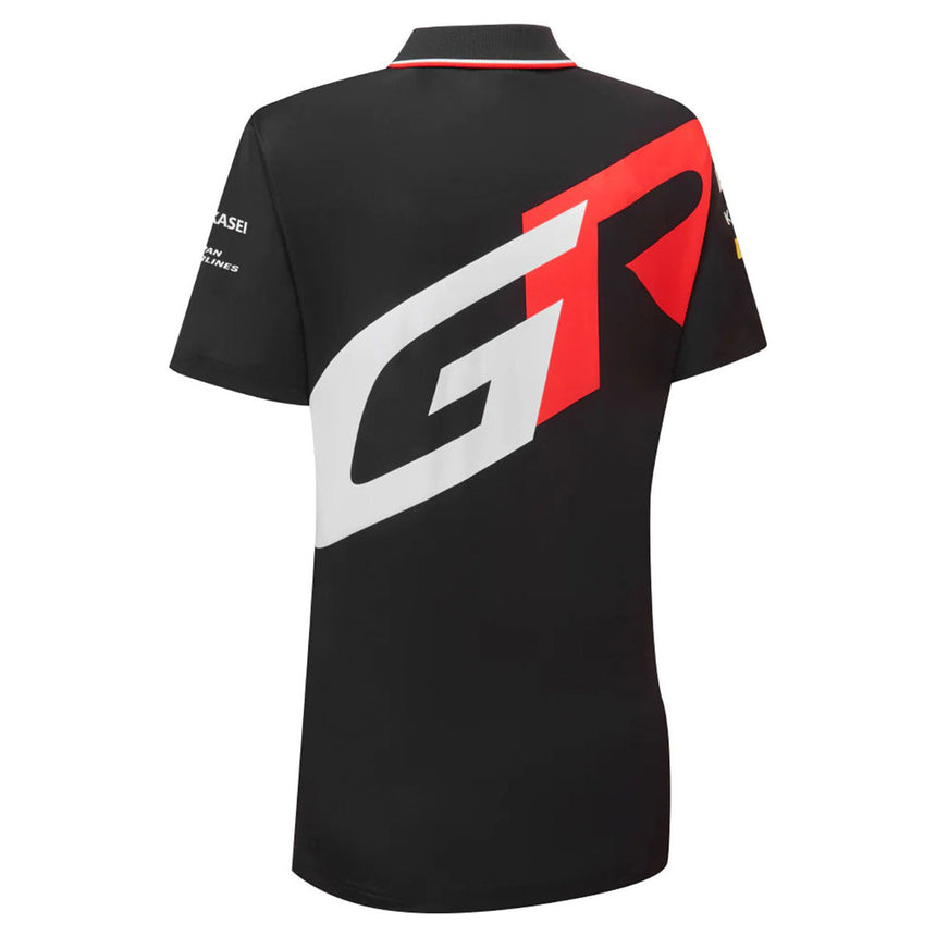 Toyota Gazoo Racing WRC Ladies Officially Licensed Black GR Team Polo Tee Shirt