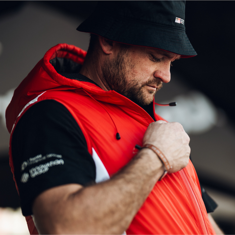 Toyota Gazoo Racing WRRC Rally Raid Official Licensed Red Padded Gilet Jacket