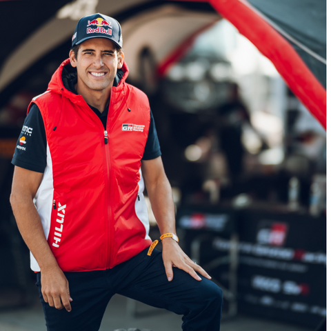 Toyota Gazoo Racing WRRC Rally Raid Official Licensed Red Padded Gilet Jacket