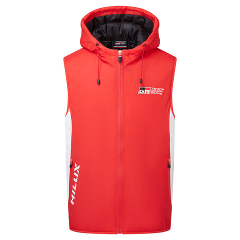 Toyota Gazoo Racing WRRC Rally Raid Official Licensed Red Padded Gilet Jacket