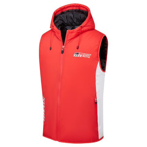 Toyota Gazoo Racing WRRC Rally Raid Official Licensed Red Padded Gilet Jacket