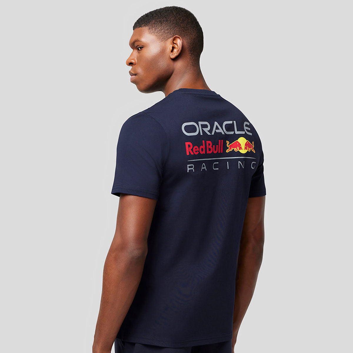 Red Bull Racing Full Colour Logo Navy Blue Core Tee Shirt