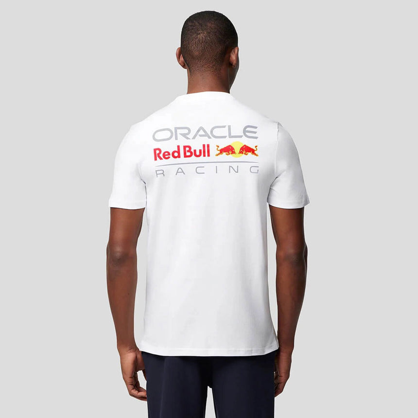 Red Bull Racing White Core Tee Shirt With Full Colour Logo