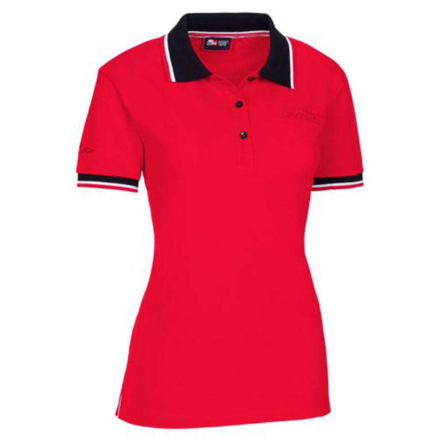 Toyota Gazoo Racing Red Ladies Lifestyle Polo Shirt