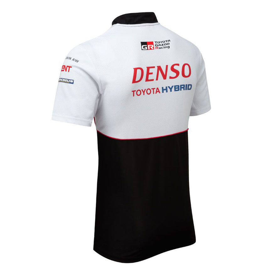 Toyota Gazoo Official Racing Men's Polo Shirt | White/Black