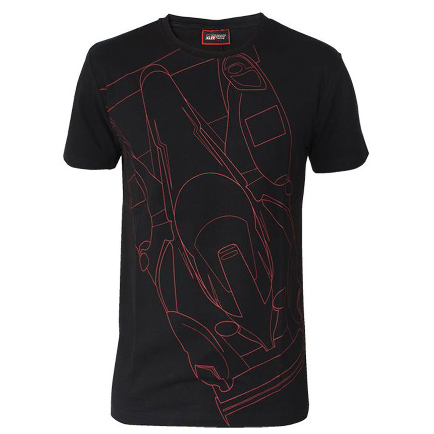Toyota Gazoo Racing Black Car Design Tee Shirt