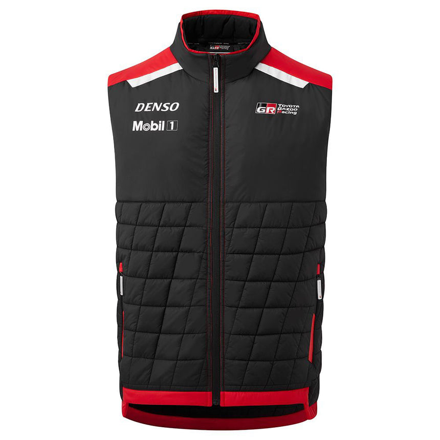 Toyota Gazoo Racing Team Black/Red/White Padded Gilet Jacket