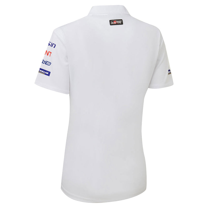 Toyota Gazoo Racing WEC Team Ladies White Polo Tee Shirt
