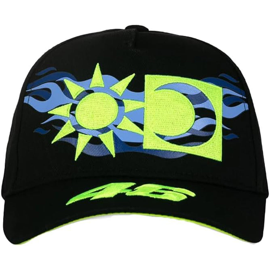 Valentino Rossi VR46 WRT Sun & Moon Official Kids Black Baseball Cap