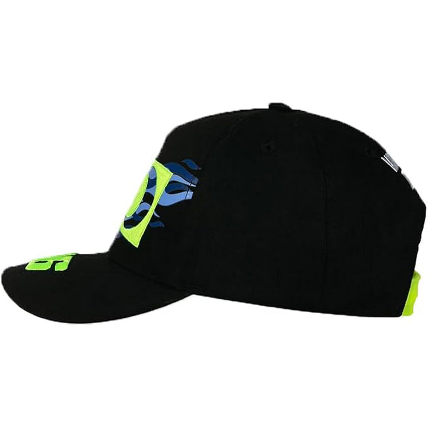 Valentino Rossi VR46 WRT Sun & Moon Official Kids Black Baseball Cap