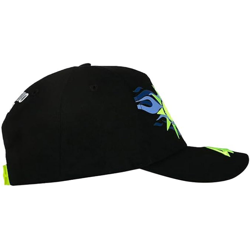 Valentino Rossi VR46 WRT Sun & Moon Official Kids Black Baseball Cap