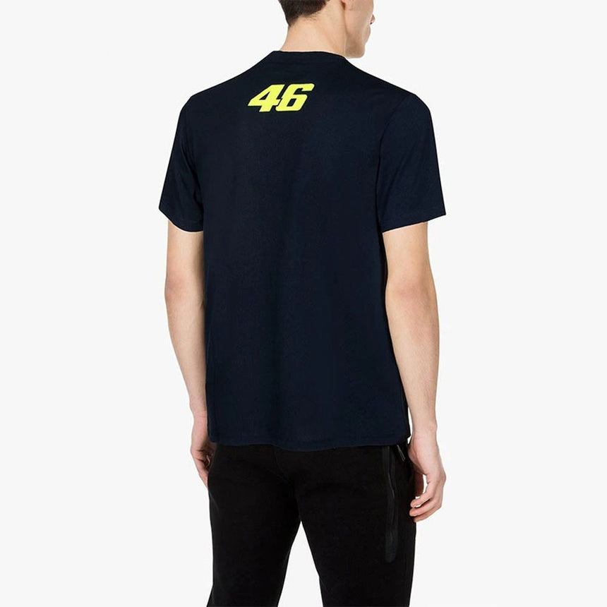 Valentino Rossi VR46 WRT Team Navy Sun & Moon Logo Tee Shirt