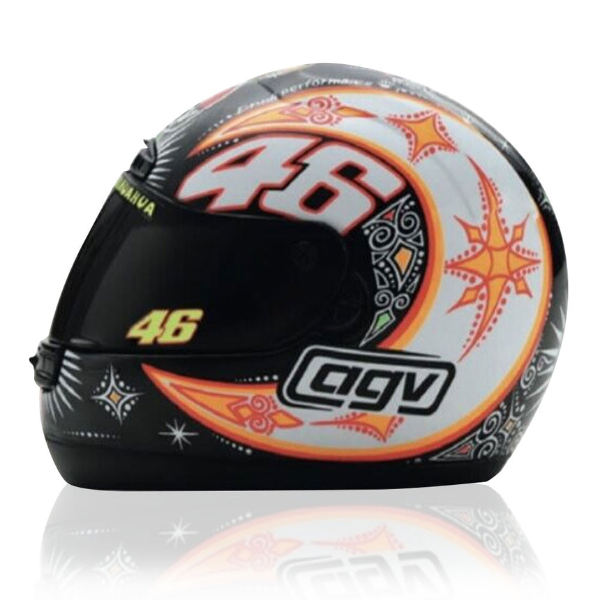 Valentino Rossi VR46 Replica 1:5 Scale Mini Helmet 8H Suzuka 2000