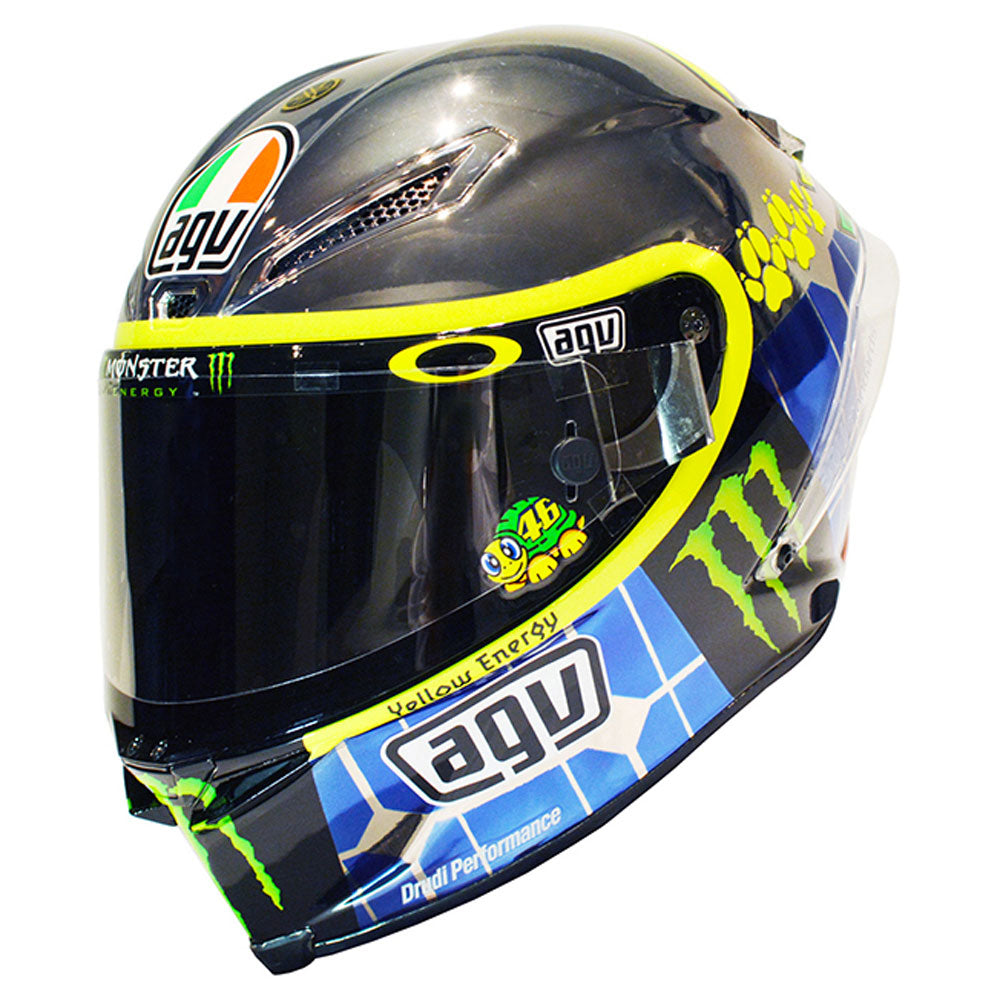 Valentino Rossi VR46 Replica 1:5 Scale Mini Helmet Mugello 2015