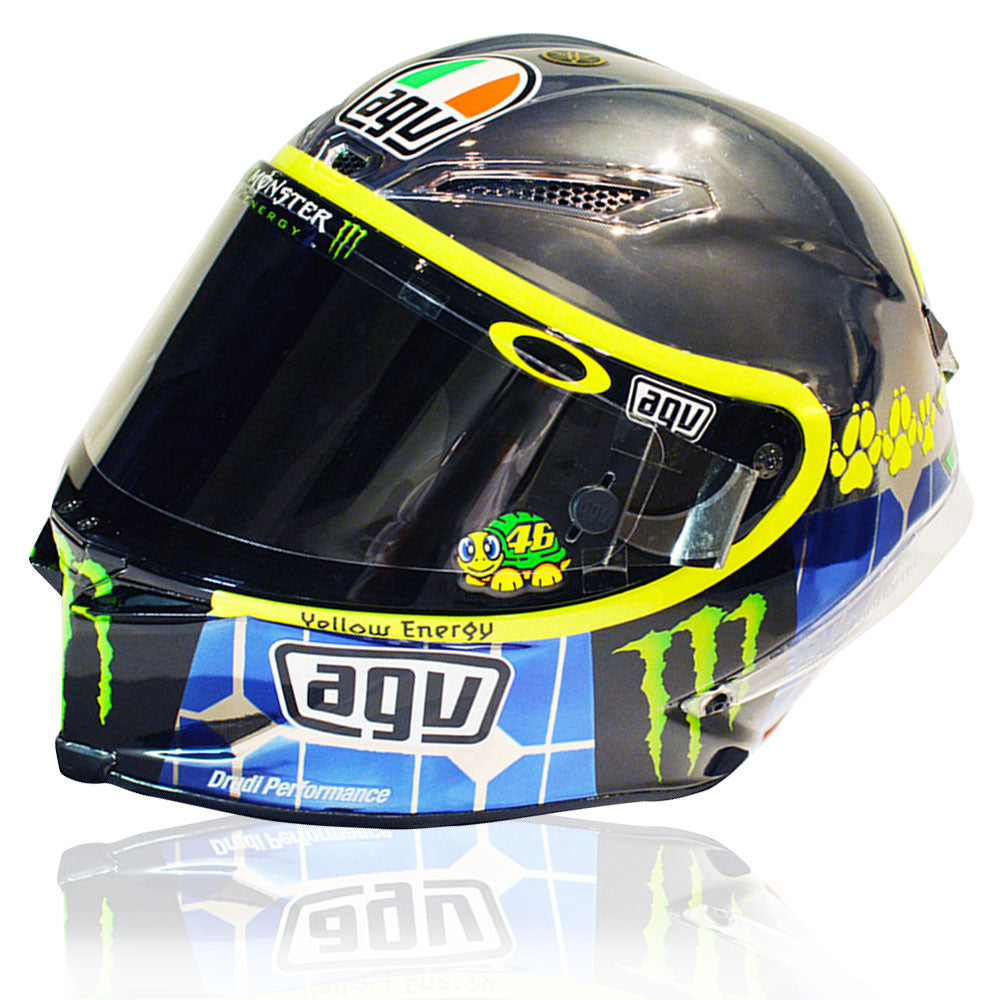 Valentino Rossi VR46 Replica 1:5 Scale Mini Helmet Mugello 2015