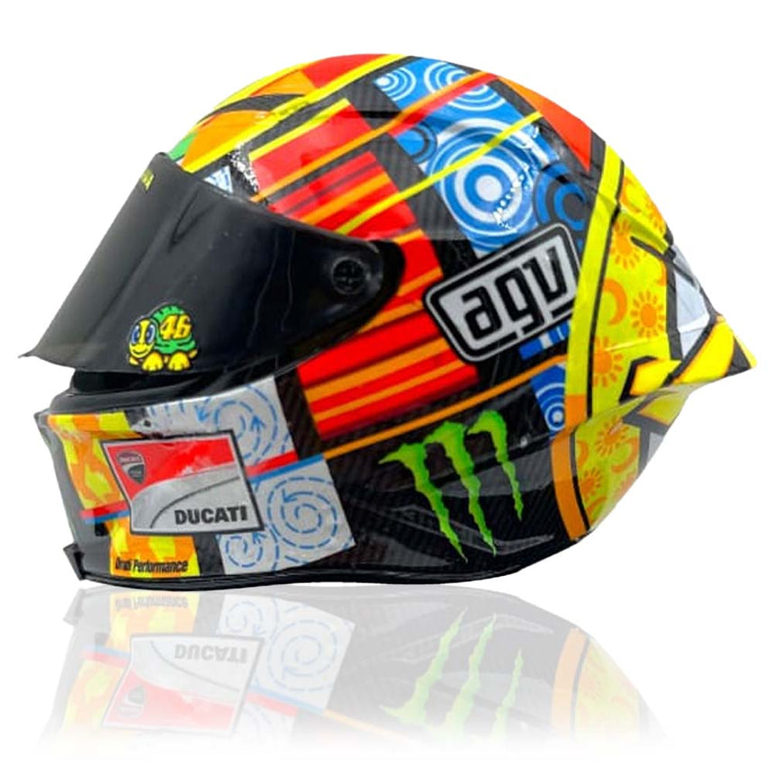 Valentino Rossi VR46 Replica 1:5 Scale Mini Helmet Season 2012