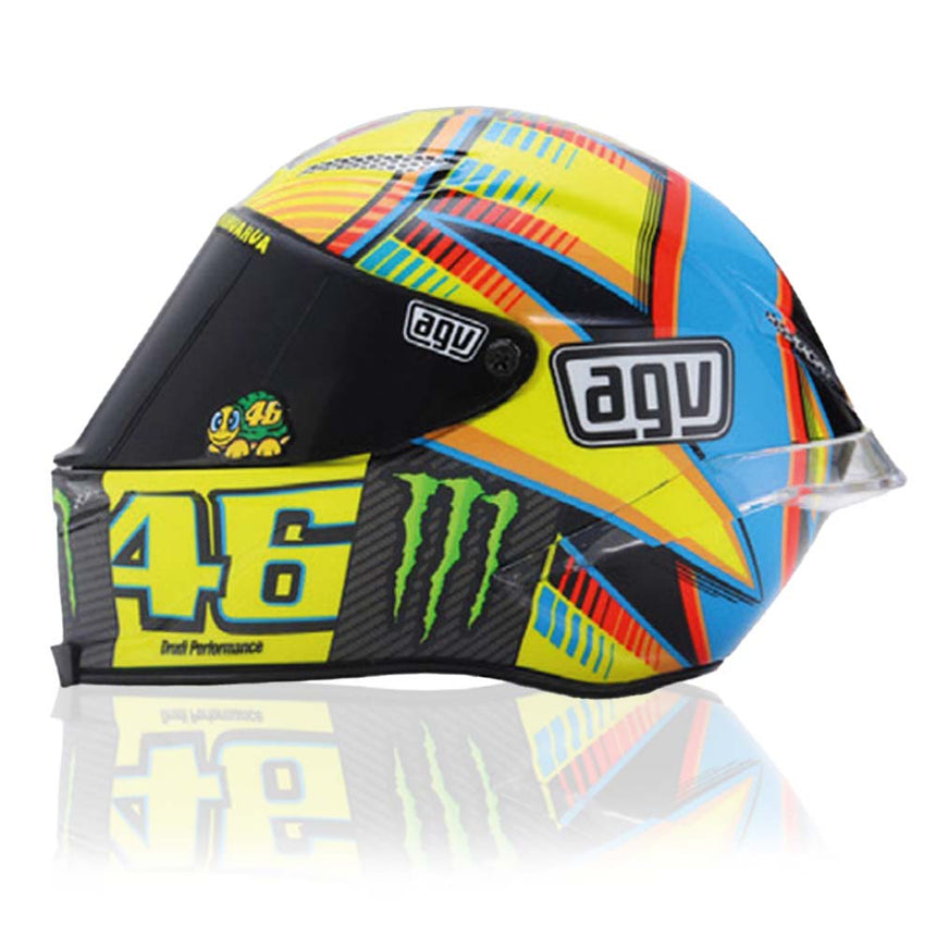 Valentino Rossi VR46 Replica 1:5 Scale Mini Helmet Season 2014