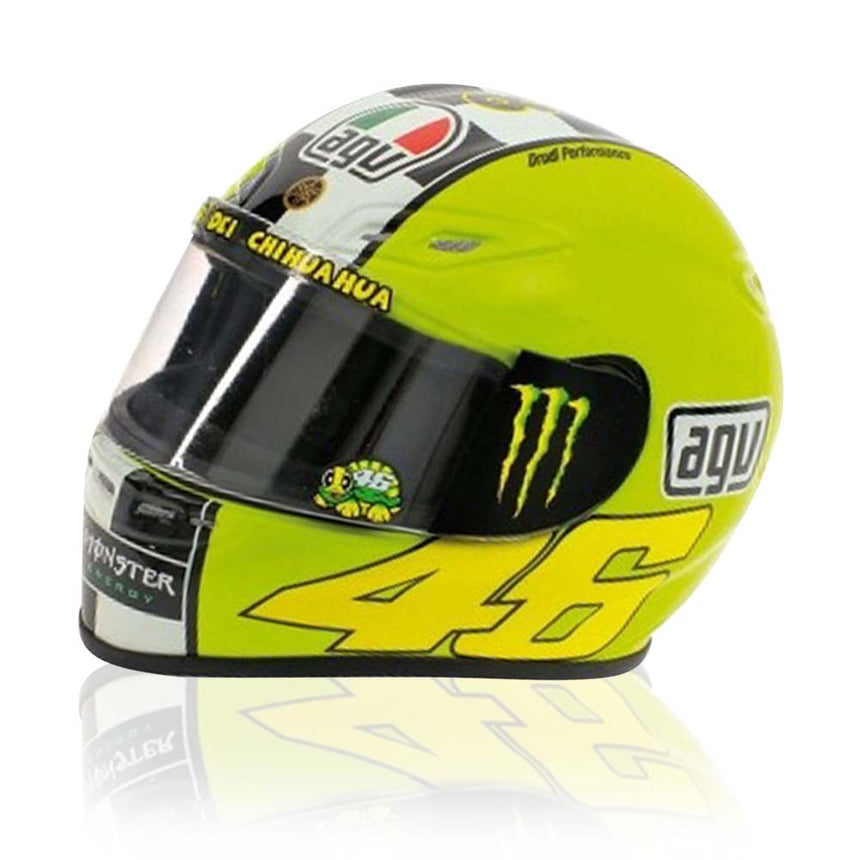 Valentino Rossi VR46 Replica 1:5 Scale Mini Helmet Winter Test 2009