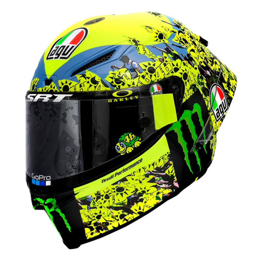 Valentino Rossi VR46 Replica 1:5 Scale Mini Helmet Misano Race 2 2021