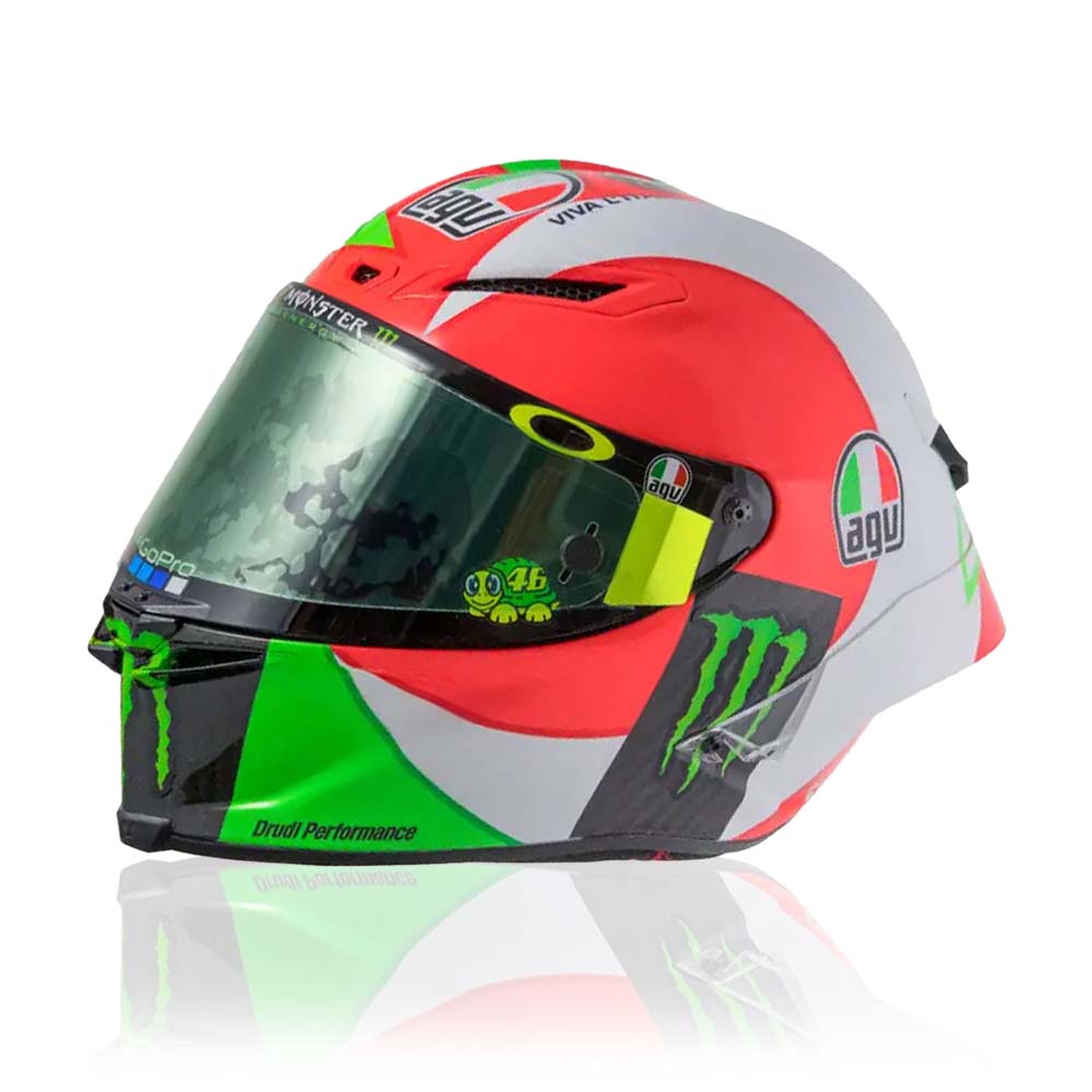 Valentino Rossi VR46 Replica 1:5 Scale Mini Helmet Mugello 2018