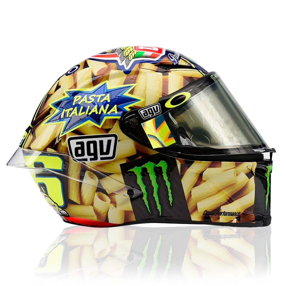 Valentino Rossi VR46 Replica 1:5 Scale Mini Helmet Mugello 2014