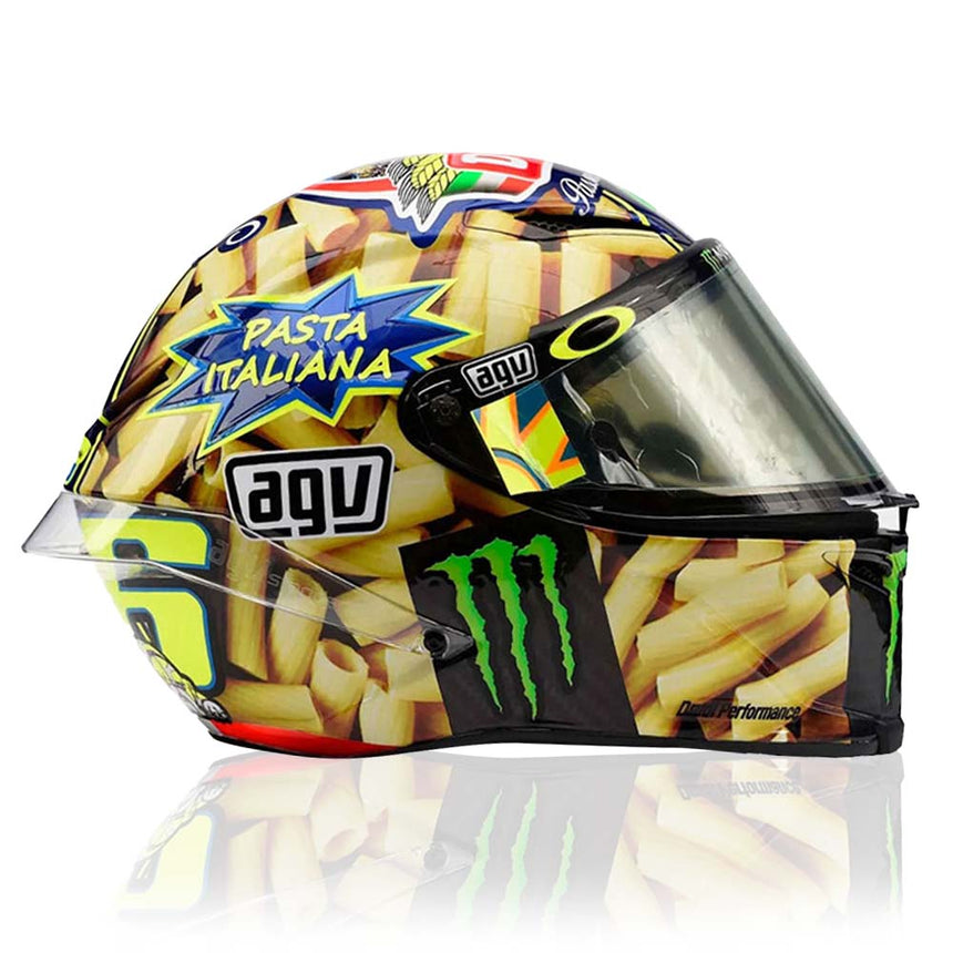 Valentino Rossi VR46 Replica 1:5 Scale Mini Helmet Mugello 2014