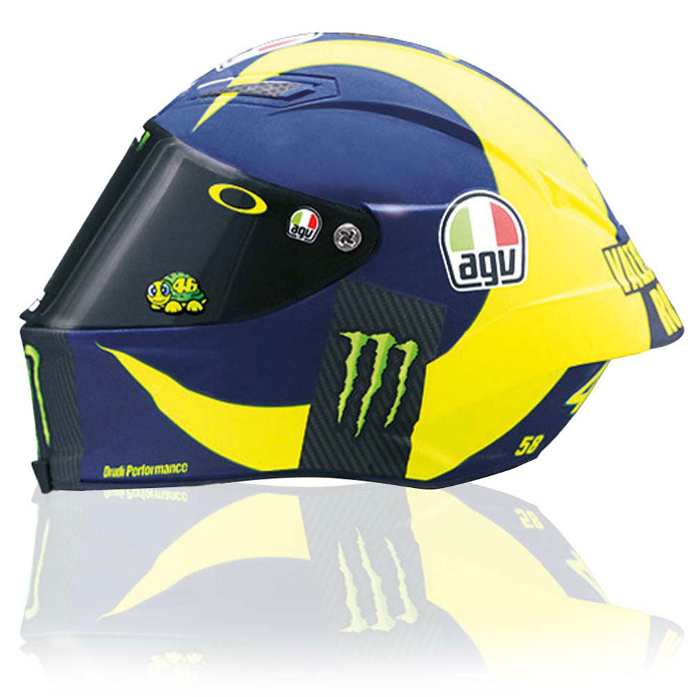 Valentino Rossi VR46 Replica 1:5 Scale Mini Helmet Season 2019