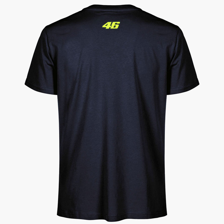 Valentino Rossi VR46 Moto GP Navy The Doc Front Print Tee Shirt